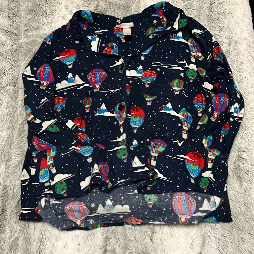 Wondershop navy Christmas nightgown Sz S